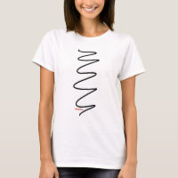 T-shirt femme Swirl - noir