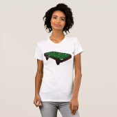 T-shirt femme table de billard (Devant entier)