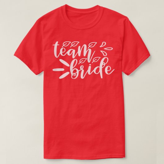 T-shirt Femme Team Mariée Matching Mignette Pour Bachelore (Design devant)