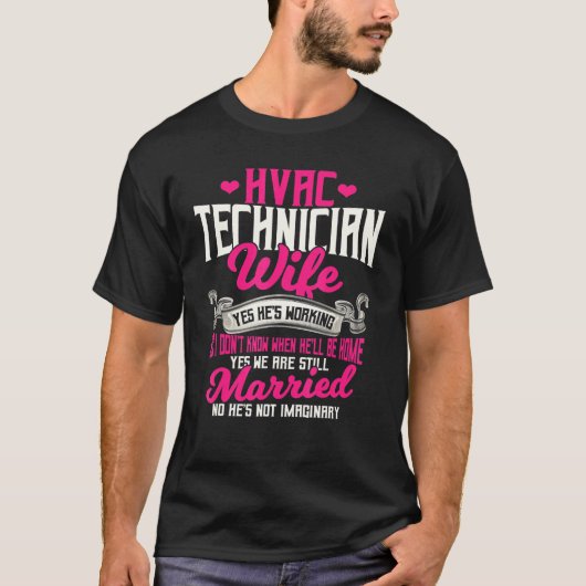T-shirt Femme Technicienne Hvac Oui Elle Travaille (Devant)