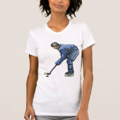 T-shirt femme temps de hockey sur glace (Devant)