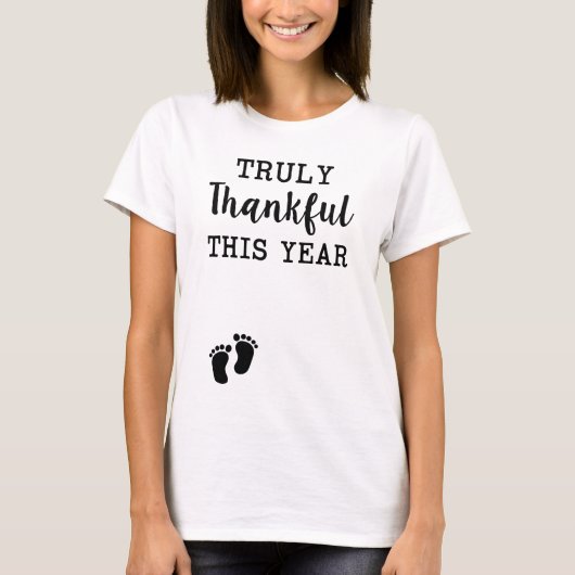 T-shirt Femme Thanksgiving Shirt Vraiment Merci maman tee (Devant)