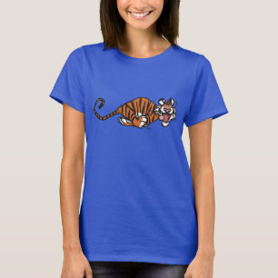 T-shirt femme tigre en caricature