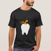 T-shirt Femme Tooth Citrouille Dental Maman Facile Hallowe (Devant)