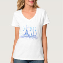 T-shirt femme Tour Eiffel Paris