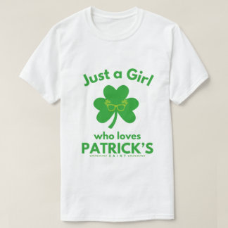 T-shirt Femme Tout le monde aime une irlandaise Fille Patr