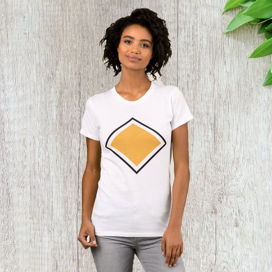 T-shirt femme triangle orange
