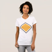 T-shirt femme triangle orange (Devant entier)