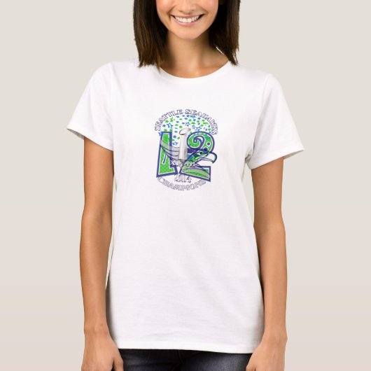 T-shirt Femme T'Shirt de Seahawks de championnat de (Devant)