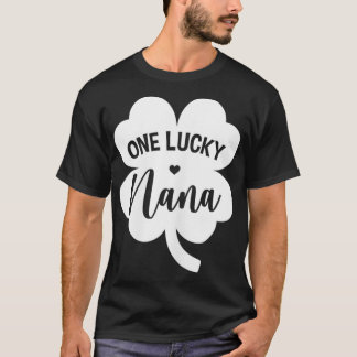 T-shirt Femme Un Lucky Nana Shamrock Quatre feuilles Clove