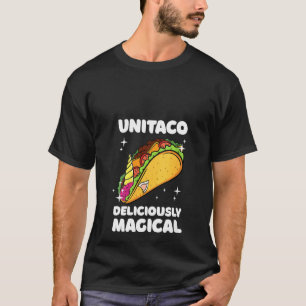 T-shirt Femme Unitaco Délicieuse Unicorne Magique Taco Wh