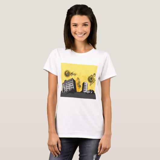 T-shirt femme urbaine (Devant entier)