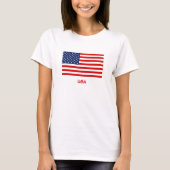 T-shirt femme USA (Devant)