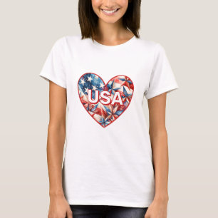 T-shirt femme USA