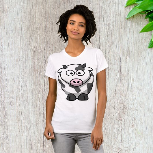 T-shirt Femme Vache de dessin