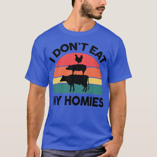 T-shirt Femme Vegan Je ne mange pas mes Hommes Veganisme V