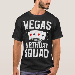 T-shirt Femme Vegas Birthday Squad Las Vegas Matching Gro