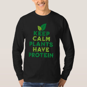 T-shirt Femme végétarien Garder le calme Plantes ont Pr