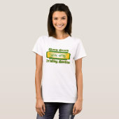 T-shirt Femme verte moyenne (Devant entier)