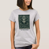 T-shirt Femme verte - Pierre (Devant)