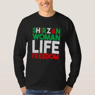 T-shirt Femme Vie Liberté Iran Zan Zendegi Azadi Shirzan