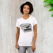 T-shirt femme vieille machine à écrire