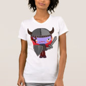 T-shirt femme viking violet Vampire (Devant)