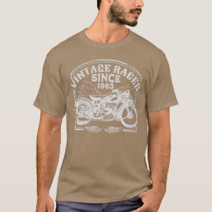 T-shirt Femme Vintage Racer Depuis 1963 Retro Motorbike M