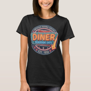 T-shirt femme Vintage Roadside Diner American High