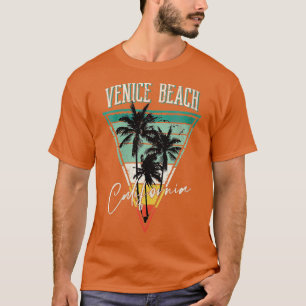 T-shirt Femme Vintage Venice Beach Californie en état de d