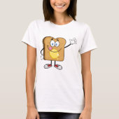 T-shirt femme visage toast (Devant)