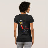 T-shirt femme Vixen de cuisine noir (Dos entier)