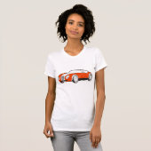 T-shirt Femme Voiture De Sport Classique (Devant entier)