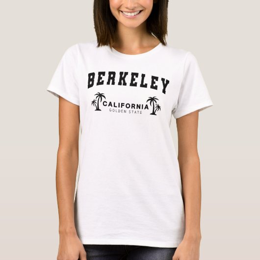 T-shirt Femme White Berkeley, Californie (Devant)