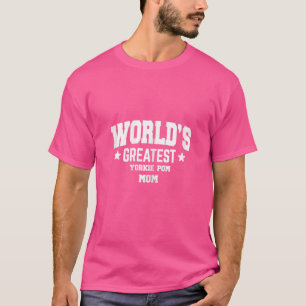 T-shirt Femme Yorkie Pom Mix race Chien Décor Thème