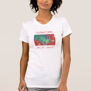 T-shirt femme Zodiac Capricorn texte