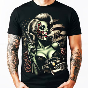 T-shirt Femme Zombie Hot