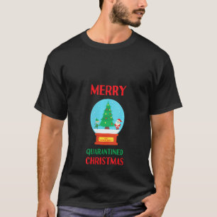 T-shirt Femmes 2020 Noël en quarantaine Cute boule à neige