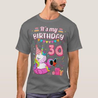 T-shirt Femmes 30e anniversaire Unicorn Duck Piscine 30