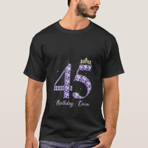 T-shirt Femmes 45 ans C'est mon 45e anniversaire Diam Quee