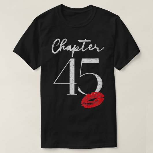T-shirt FEMMES 45e anniversaire Cadeau pour (Design devant)
