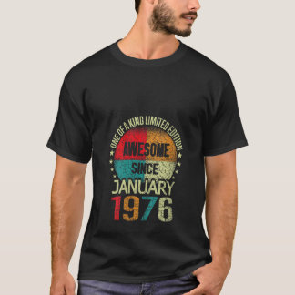 T-shirt Femmes 47 ans stupéfaits depuis janvier 1976 Vinta