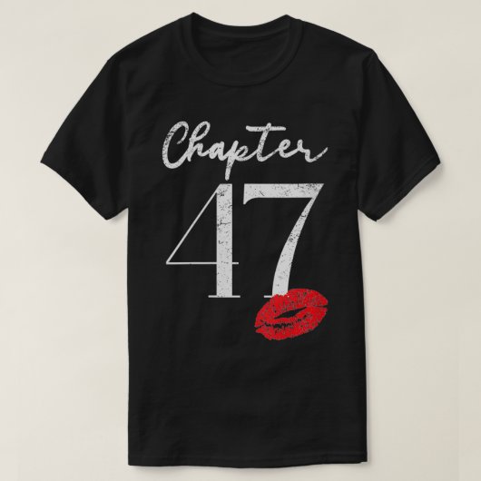 T-shirt FEMMES 47e anniversaire Cadeau pour (Design devant)