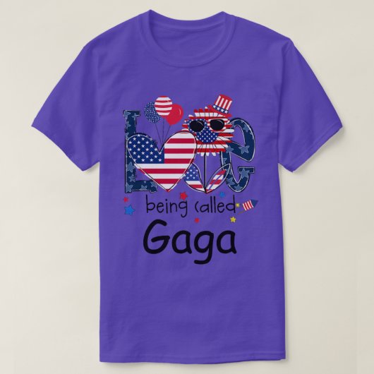 T-shirt Femmes 4 juillet Aimer Être Appelée Gaga Sunflowe (Design devant)
