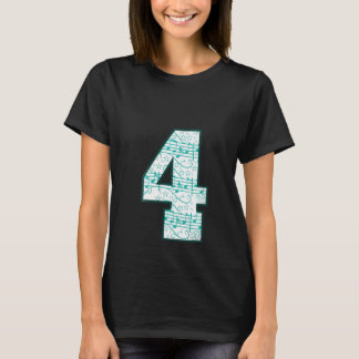 T-shirt Femmes 4e anniversaire 4e année Musique vieux de q