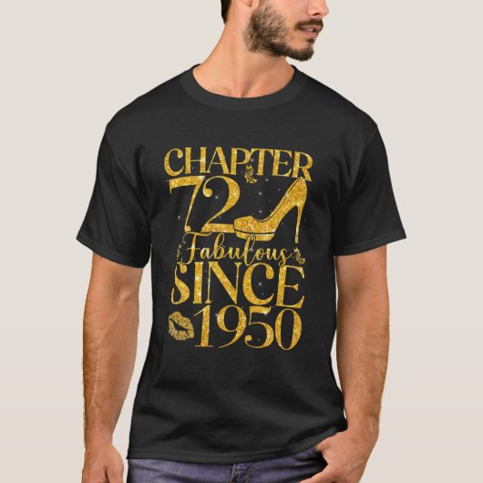 T-shirt Femmes 72E Anniversaire Chapitre 72 Fabuleux Depui (Devant)