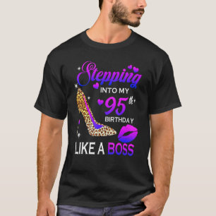 T-shirt Femmes 95ème anniversaire Pénétrer dans 95 Leopard