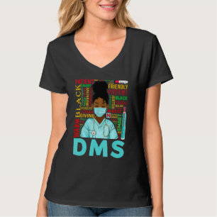 T-shirt Femmes afro-américaines Black Dms Nurse Black Hist