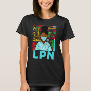 T-shirt Femmes afro-américaines Black Lpn Nurse Black Hist