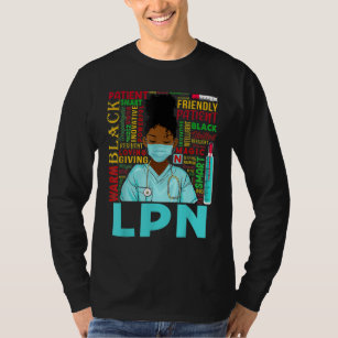 T-shirt Femmes afro-américaines Black LPN Nurse Black Hist